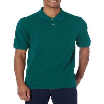Amazon Essentials Men's Regular-Fit Cotton Pique Polo Shirt (Available in Big & Tall), Army Green, X-Small