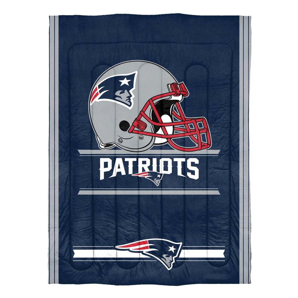 Northwest NFL New England Patriots Comforter and Sham Set, Full/Queen, Safety
