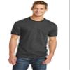 Port & Company Core Cotton Ringer Tee M Dark Heather Grey/ Jet Black view 1