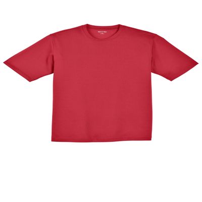 SPORT-TEK Youth PosiCharge RacerMesh Tee | Lightweight Spring & Summer Shirt for Kids, Athletic Fit Clothing for Boys & Girls True Red