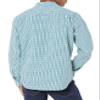 Amazon Essentials Men's Regular-Fit Long-Sleeve Casual Poplin Shirt, Blue Green Gingham, Medium view 3