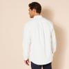 Amazon Essentials Men's Regular-Fit Long Sleeve Oxford Shirt, White, X-Small view 3