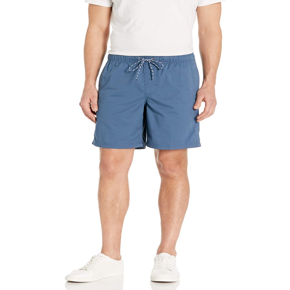 Amazon Essentials Men's 8" Inseam Relaxed-Fit Drawstring Walk Shorts (Available in Plus Size), Deep Blue, X-Small