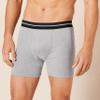 Amazon Essentials Men's Underwear Boxer Briefs, Comfortable Cotton, Tag-Free, Pack of 5, Black/Charcoal/Grey Heather, X-Large view 3