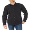 Amazon Essentials Men's Regular-Fit Long-Sleeve Casual Poplin Shirt, Black, XX-Large view 1