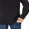 Amazon Essentials Men's Regular-Fit Long-Sleeve Casual Poplin Shirt, Black, XX-Large view 4
