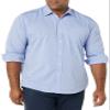 Amazon Essentials Men's Regular-Fit Long-Sleeve Casual Poplin Shirt, French Blue, Large view 1