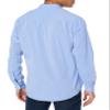 Amazon Essentials Men's Regular-Fit Long-Sleeve Casual Poplin Shirt, French Blue, Large view 3