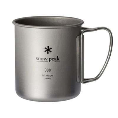 Snow Peak MG-142 Mug, Titanium Single Mug, Capacity 10.1 fl oz (300 ml), Lightweight, Outdoor Camping