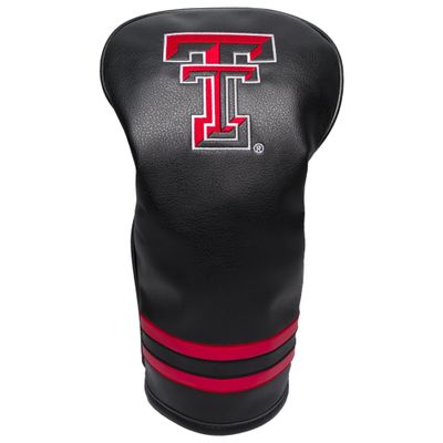 Team Golf NCAA Texas Tech Red Raiders Vintage Driver Head Cover Vintage Driver Golf Club Headcover, Form Fitting Design, Retro Design & Superb Embroidery
