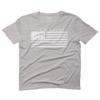 0010. Patriotic American Proud Made in USA United States America Flag Military Patriotic Style for Men T Shirt (Light Gray 2X-Large) view 1