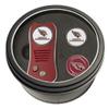 Team Golf NFL Arizona Cardinals 2 Ball Markers Tin Gift Set with Retractable Divot Tool and 3 Double-Sided Magnetic Ball Markers, Patented Single Prong Design, Causes Less Damage to Greens view 1