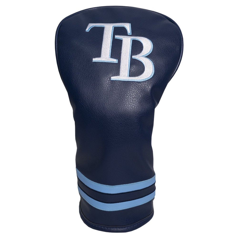 Team Golf MLB Tampa Bay Rays Vintage Driver Head Cover Vintage Driver Golf Club Headcover, Form Fitting Design, Retro Design & Superb Embroidery
