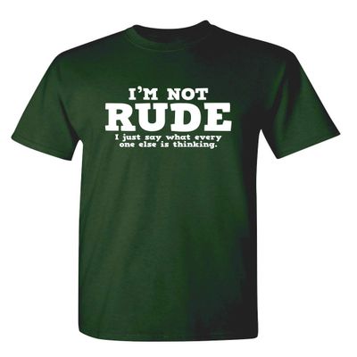 Everyone Else is Thinking | Funny Shirts for Men Premium Sarcastic Tshirts for Men | Bold Mens Graphic T-Shirts with Humor Printed Design | Graphic Novelty Sarcastic Funny T Shirt M Forest