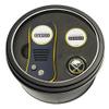 Team Golf NHL Buffalo Sabres Tin Gift Set with Retractable Divot Tool and 2 Ball Markers Gift Set Retractable Divot Tool with 3 Double-Sided Magnetic Ball Markers, Patented Single Prong Design, Causes Less Damage to Greens, Retractable Mechanism view 1