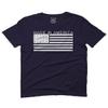 0010. Patriotic American Proud Made in USA United States America Flag Military Patriotic Style for Men T Shirt (Navy Blue, 2X-Large) view 1