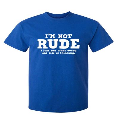 Everyone Else is Thinking | Funny Shirts for Men Premium Sarcastic Tshirts for Men | Bold Mens Graphic T-Shirts with Humor Printed Design | Graphic Novelty Sarcastic Funny T Shirt M Royal
