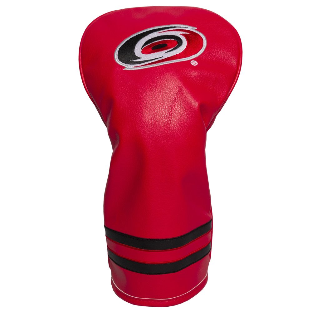 Team Golf NHL Carolina Hurricanes Vintage Driver Head Cover Vintage Driver Golf Club Headcover, Form Fitting Design, Retro Design & Superb Embroidery