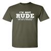 Everyone Else is Thinking | Funny Shirts for Men Premium Sarcastic Tshirts for Men | Bold Mens Graphic T-Shirts with Humor Printed Design | Graphic Novelty Sarcastic Funny T Shirt M Military view 1