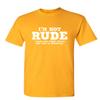 Everyone Else is Thinking | Funny Shirts for Men Premium Sarcastic Tshirts for Men | Bold Mens Graphic T-Shirts with Humor Printed Design | Graphic Novelty Sarcastic Funny T Shirt S Gold view 1