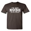 Everyone Else is Thinking | Funny Shirts for Men Premium Sarcastic Tshirts for Men | Bold Mens Graphic T-Shirts with Humor Printed Design | Graphic Novelty Sarcastic Funny T Shirt S Brown view 1
