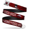 Buckle-Down Seatbelt Belt - A NIGHTMARE ON ELM STREET/SPRINGWOOD Freddy Pose Black/Red/White - 1.5" Wide - 32-52 Inches in Length view 1