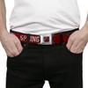 Buckle-Down Seatbelt Belt - A NIGHTMARE ON ELM STREET/SPRINGWOOD Freddy Pose Black/Red/White - 1.5" Wide - 32-52 Inches in Length view 3