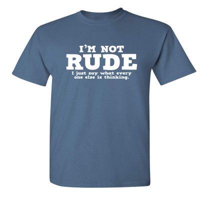 Everyone Else is Thinking | Funny Shirts for Men Premium Sarcastic Tshirts for Men | Bold Mens Graphic T-Shirts with Humor Printed Design | Graphic Novelty Sarcastic Funny T Shirt S Dusk