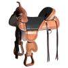 HILASON 16 in Western Horse Treeless Trail Saddle Genuine American Leather Tan l view 1
