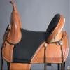 HILASON 16 in Western Horse Treeless Trail Saddle Genuine American Leather Tan l view 2