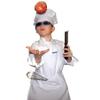 1 Apron + 1 Adjustable Chef Hat, Soft, Live Colors, Ulltra Light Fabric, Kids Love Them (Teens/Adult, White) view 4