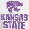 J America NCAA Kansas State Wildcats Adult Women Large Mascot Essential Tee, Large, White view 2