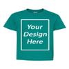Add Your Own Text Design Custom Personalized Youth Kids T-Shirt Tee (Small, Tropical Blue) view 1