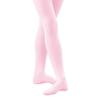 Monvecle Toddler to Big Girls' Opaque Microfiber Dance Stockings Kids School Uniform Footed Tights Pink 6-8 view 1