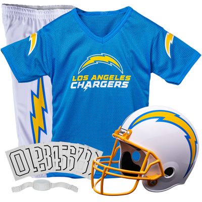 NFL Los Angeles Chargers Unisex Franklin Sports NFL Los Angeles Chargers Deluxe Uniform Set- Largeuniform Set, Blue, Large