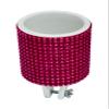 Cruiser Candy Rhinestone Bicycle Drink Holder, EBike Cup Holder, Bicycle Cell Phone Holder, Super Sparkle, Super Snazzy, Super Fun Super Wow! (Fuchsia White) view 2