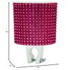 Cruiser Candy Rhinestone Bicycle Drink Holder, EBike Cup Holder, Bicycle Cell Phone Holder, Super Sparkle, Super Snazzy, Super Fun Super Wow! (Fuchsia White) view 3