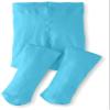 Monvecle Toddler to Big Girls' Opaque Microfiber Dance Stockings Kids School Uniform Footed Tights Turquoise 6-8 view 1