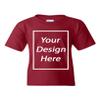 Add Your Own Text Design Custom Personalized Youth Kids T-Shirt Tee (X-Large, Garnet) view 1