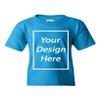 Add Your Own Text Design Custom Personalized Youth Kids T-Shirt Tee (Large, Sapphire) view 1