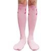 COUVER Light Pink Ribbon Knee High Socks for Breast Cancer Awareness Knee Tube Socks Womens Athletic Socks Cotton Knee High Socks, 7.5-13.5, 1 Pair view 4