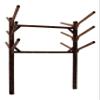 6-Place Buried-In-Ground Kayaks/Canoes/SUP Log Rack, Heavy Duty Kayak Racks for Outdoor Storage, Paddle Board Stand, SUP Surf Racks, Kayak Paddle Holder Equipment, Surfboard Rack - Canyon Brown view 3
