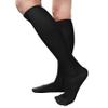 COUVER Black Knee High Socks for Women Knee Tube Socks Womens Athletic Socks Cotton Knee High Socks, 7.5-13.5, 1 Pair view 2