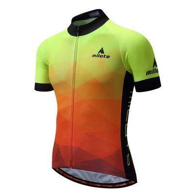 Uriah Men's Cycling Jersey Short Sleeve Reflective Fluorescence Yellow Size XXL(CN)