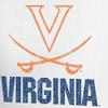 J America NCAA Virginia Cavaliers Women's Large Mascot Essential Tee, White, Medium view 2