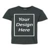Add Your Own Text Design Custom Personalized Youth Kids T-Shirt Tee (Large, Dark Heather) view 1