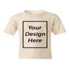 Add Your Own Text Design Custom Personalized Youth Kids T-Shirt Tee (Large, Sand) view 1