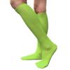 COUVER Bright Lime Green Knee High Socks for Women Knee Tube Socks Womens Athletic Socks Cotton Knee High Socks, 5-9.5, 1 Pair view 2
