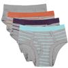 Buyless Fashion Boys Brief in Assorted Colors Soft Cotton Underwear 4 Pack - BC14-BAC-1-2 view 2