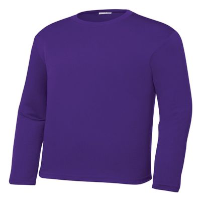 Gravity Threads Youth Long-Sleeve Moisture WickenIng Shirt - Purple - X-Large